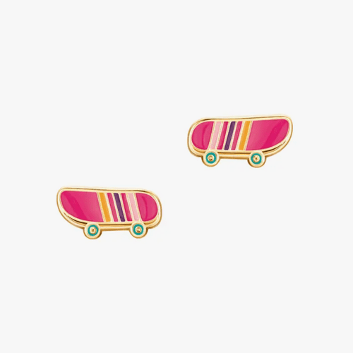 Earrings - Sassy Skateboard Studs