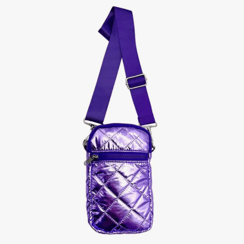 Crossbody Puffer Bag Purple