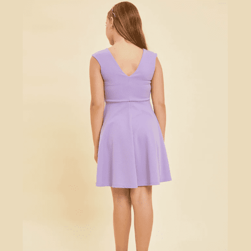 Cap Sleeve Fit & Flare Dress Lilac - Tween