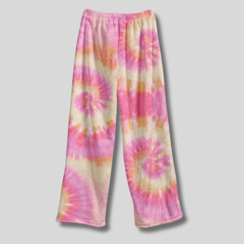 Fuzzy Pants - Pink Lemonade Tie Dye