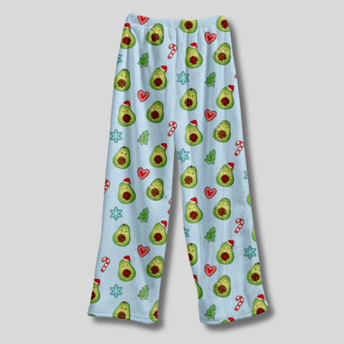 Fuzzy Pants - Avocado Christmas