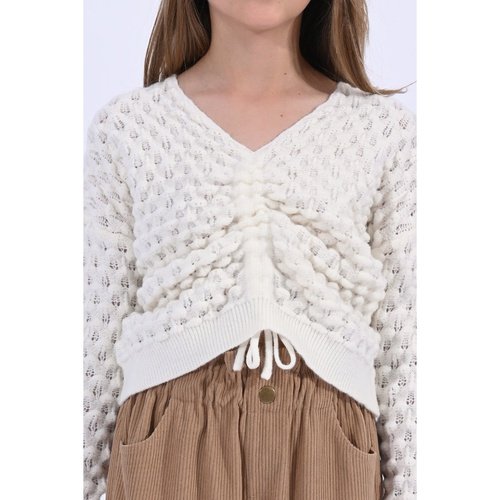 Popcorn Ruched Sweater - Tween (2 colors)