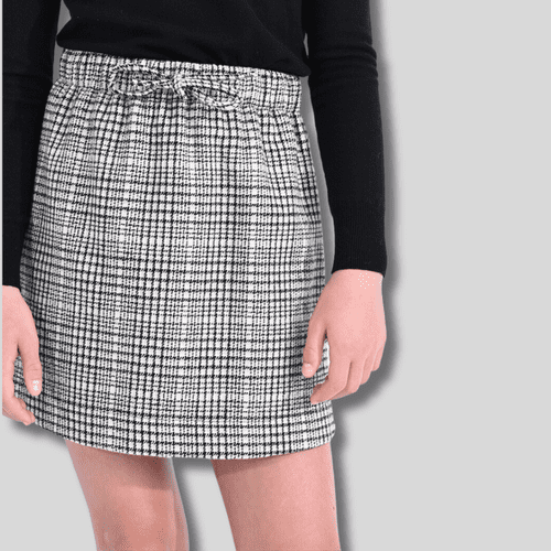 Checkered Plaid Skirt  - Tween