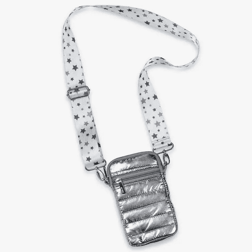 Puffer Cell Phone Bag - Gunmetal