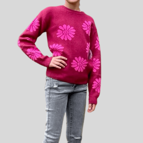 Smiling Daisy Sweater - Tween