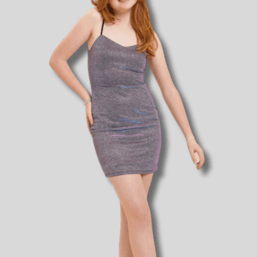 Glitter Fitted Dress