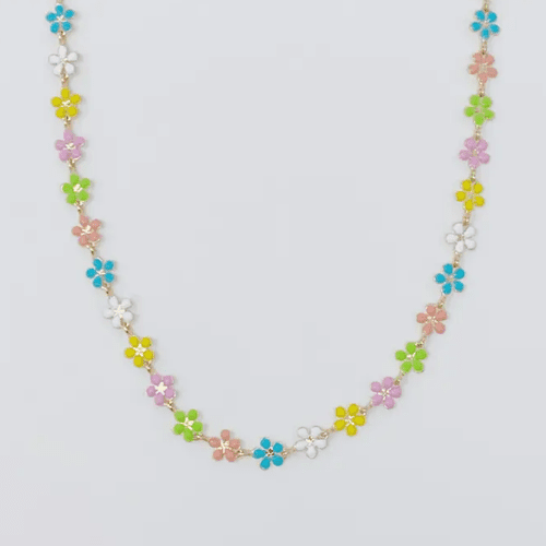 Color Mix Flower Necklace
