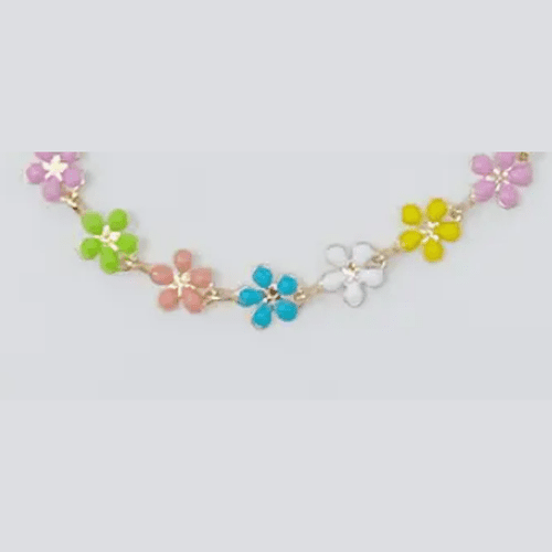 Color Mix Flower Necklace