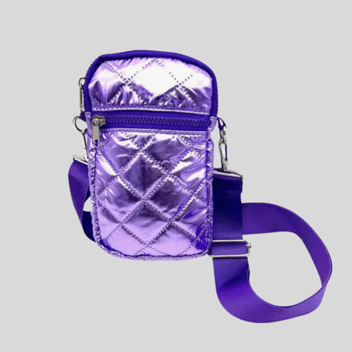 Crossbody Puffer Bag Purple