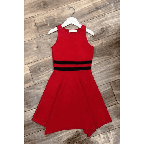Kiana Stripe Dress Red - Tween