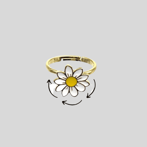 Daisy Fidget Spinner Ring