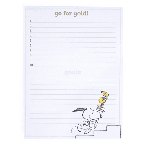 Notepad - Snoopy "Go for Gold"
