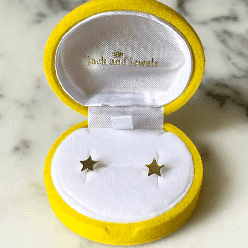 Star 14K Gold Plated Earrings